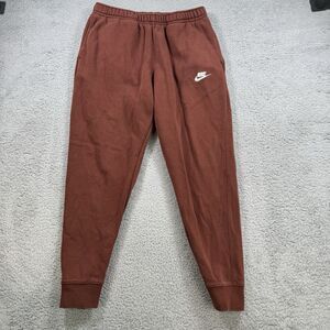 Nike Pants Mens L Rust Sportswear Club Fleece Sweatpants Jogger